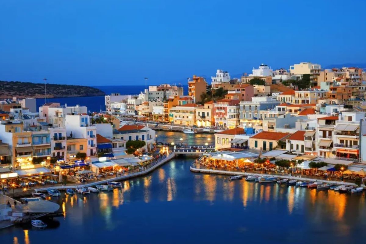 Agios Nikolaos port, Crete car rentals, Crete car rental