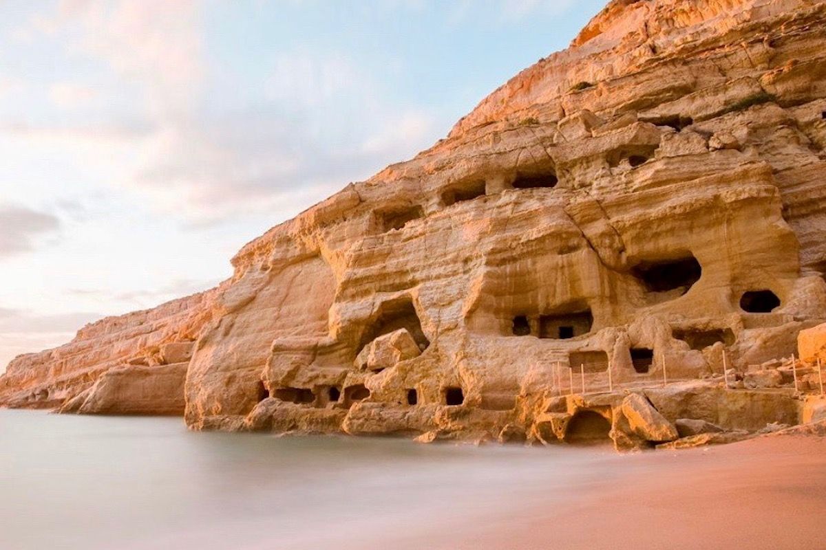 Matala beach, Crete car rentals, Crete car rental