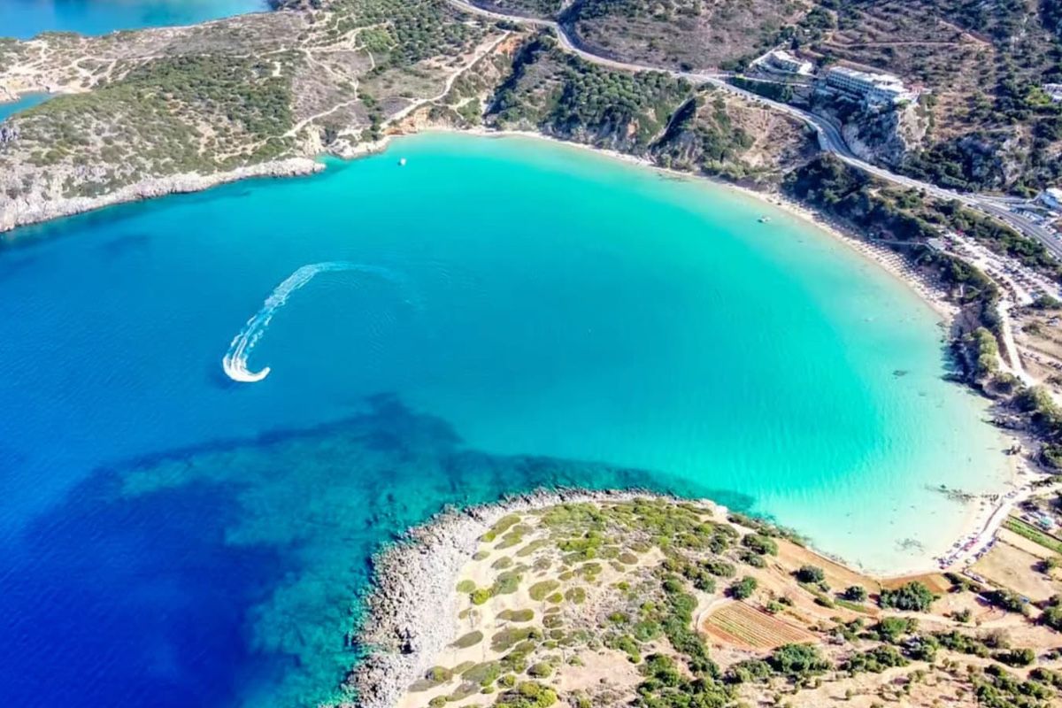 Agios Nikolaos beach, Crete car rentals, Crete car rental